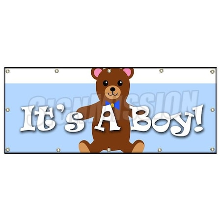 Signmission ITS A BOY! BANNER SIGN birth pregnant hospital welcome home B-120 Its A Boy